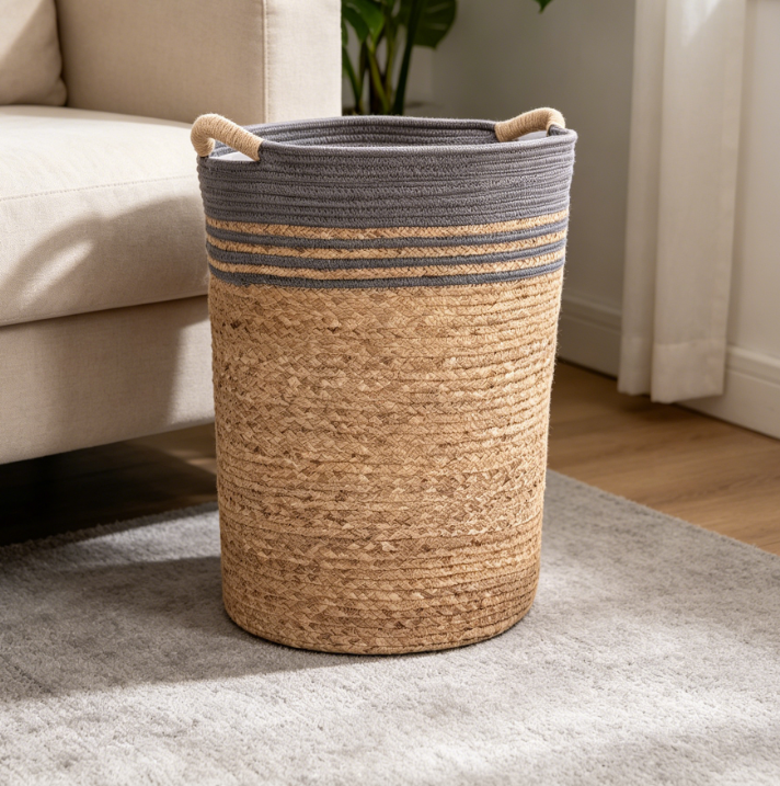 Portable Laundry Basket with Handles and Liner for Clothes, Towels and Home Organization - Image 2