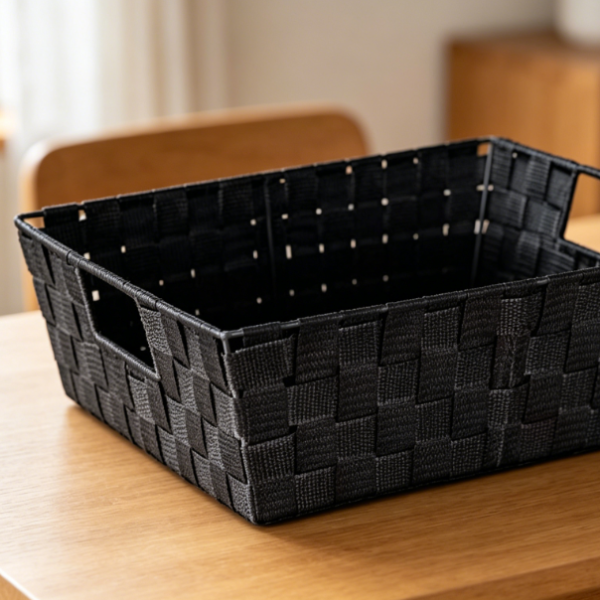 Shelf Storage Basket with Handles for Closet, Bedroom and Home Organization
