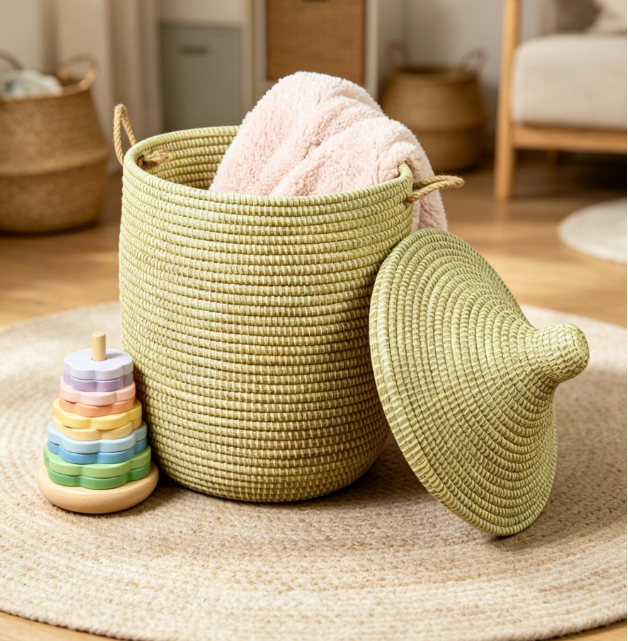 Storage Basket for Laundry, Toys, Towels and Home Organization - Image 2