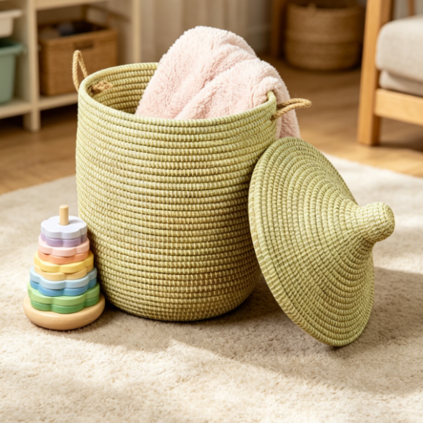 Storage Basket for Laundry, Toys, Towels and Home Organization